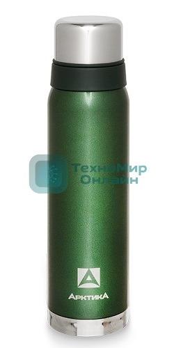 Термос Арктика, 106-900 зеленый, узкое горло 0,9 л американский дизай