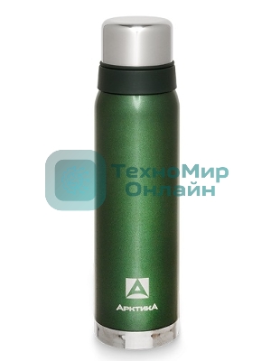 Термос Арктика, 106-900 зеленый, узкое горло 0,9 л американский дизай