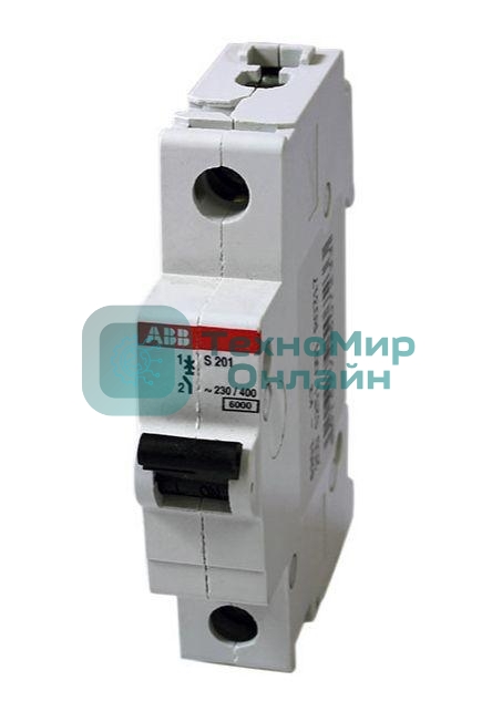 Выключатель автоматический модульный 1п C 6А 6кА S201 ABB 2CDS251001R0064