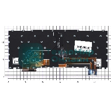 Клавиатура для ноутбука Lenovo ThinkPad Z16 Gen 1 черная без рамки с подсветкой