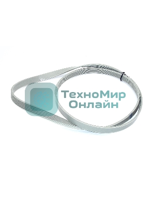 Ремень 1280 J6 для стиральной машины Electrolux, Zanussi, AEG, Whirlpool, Indesit белый 1233мм