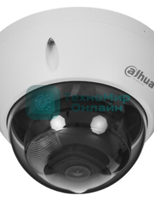Уличная мини-купольная IP-видеокамера Dahua DH-IPC-HDBW2449FP-AS-IL-0360B Smart Dual Light с ИИ 4Мп, 1/2.9” CMOS, объектив 3.6мм, видеоаналитика, ИК до 30м, LED до 30м, IP67, корпус: металл