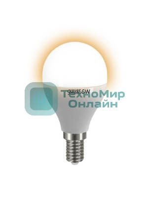 Лампа cветодиодная Gauss LED Elementary Globe 6W E14 2700Kарт.LD53116