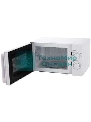 Микроволновая печь Midea MM720CY6-W белый, 20 л, 700 Вт, переключатели - поворотный механизм