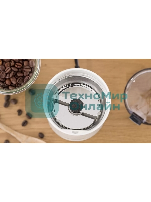 Кофемолка Bosch TSM6A011W 180Вт сист.помол.:ротац.нож вместим.:75гр белый