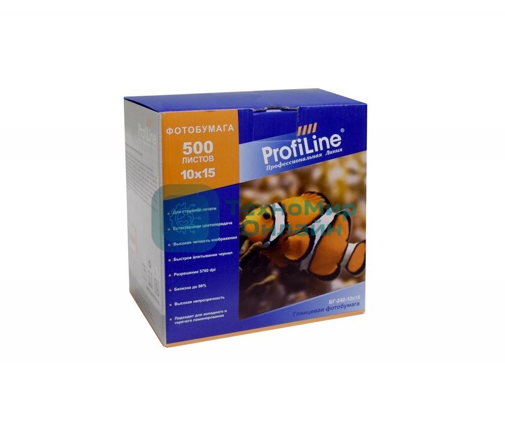 БГ-240-10x15-500 Фотобумага глянцевая 240г/м2, 10x15, 500л, 2880 dpi