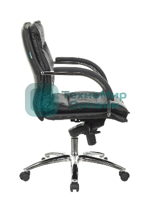 Кресло Бюрократ T-9927SL-LOW/BLACK черный, кожа