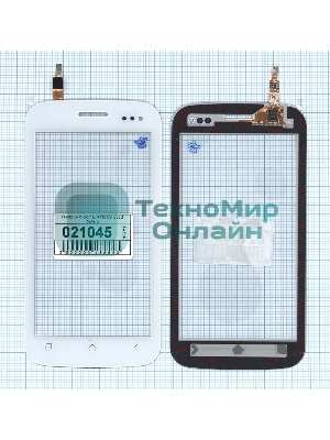 Сенсорное стекло (тачскрин) для Micromax A110 Canvas 2 белое