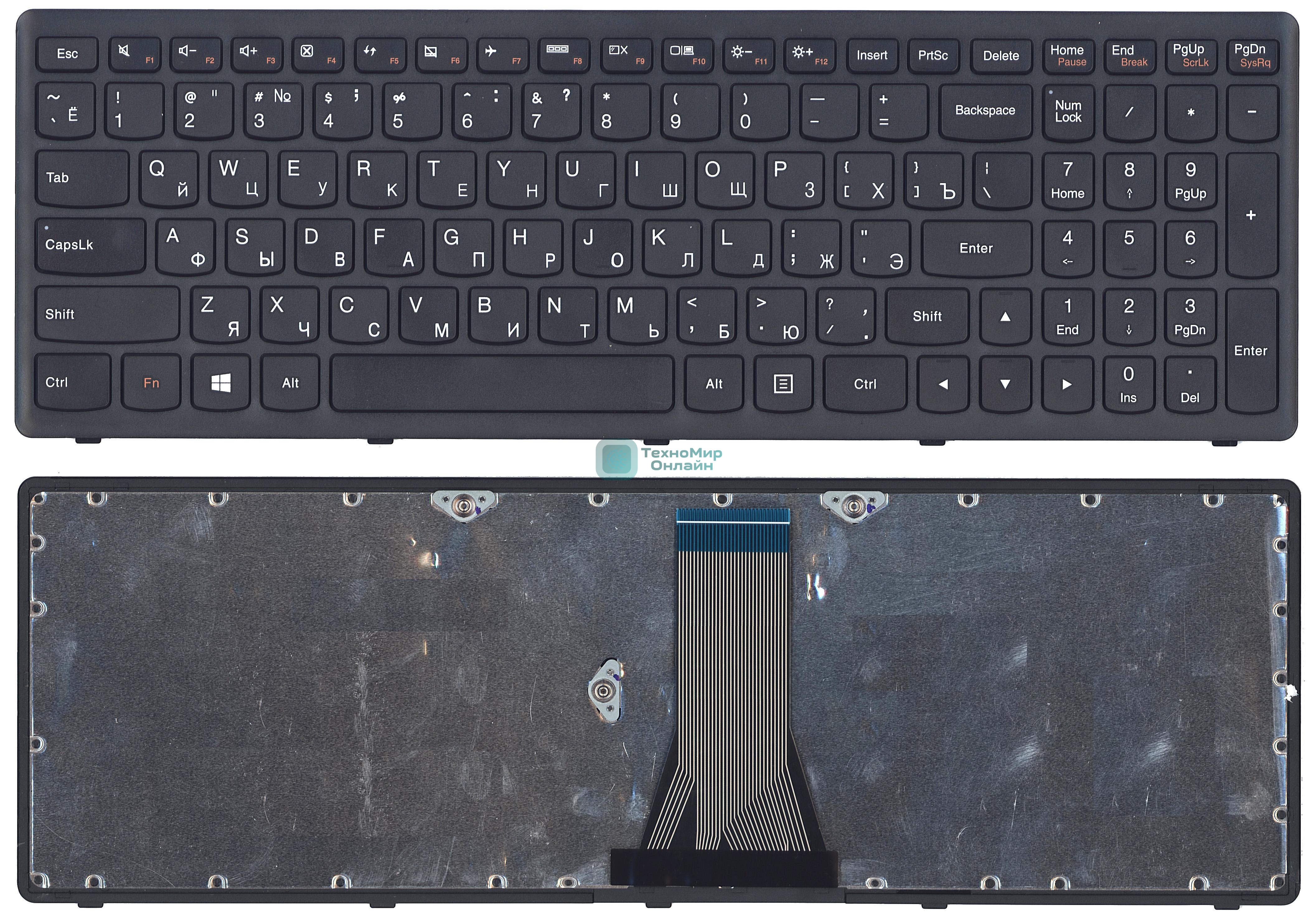 Клавиатура для ноутбука Lenovo G505s Z510 S510 черная