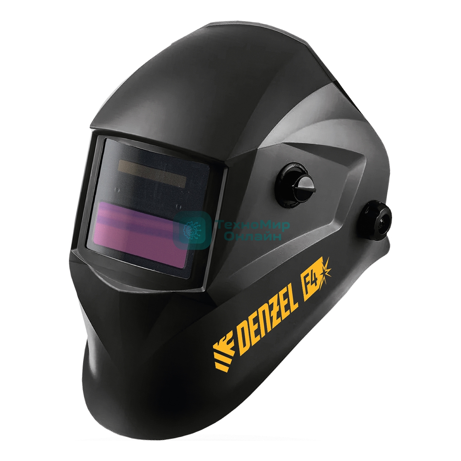 Щиток защитный лицевой (маска сварщика) Denzel F4, см. окно 90х35, DIN 9-13