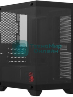 Компьютерный корпус Bloody BD-CC103 черный без БП mATX 7x120мм 1xUSB 2.0 1xUSB 3.0 audio bott PSU