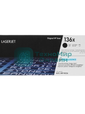 Картридж лазерный HP 136X черный Original LaserJet Toner Cartridge
