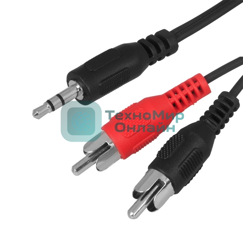 Шнур Rexant Стерео 3,5 мм - 2 RCA, 5 м (10 шт./уп.)