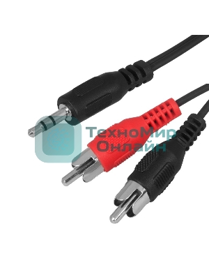 Шнур Rexant Стерео 3,5 мм - 2 RCA, 5 м (10 шт./уп.)