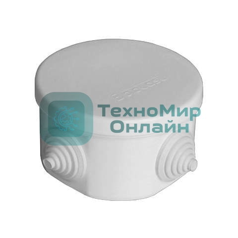Коробка распределительная ОП d75х45 4 выхода 4 гермоввода IP54 крышка защелкивающаяся сер. Epplast 240342