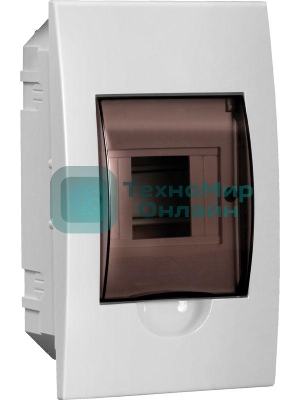 Бокс ЩРВ-П-4 мод. встраив. пластик IP41 GENERICA IEK MKP12-V-04-41-G