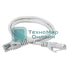 Патч-корд ITK, cat.5e UTP, 1м, серый