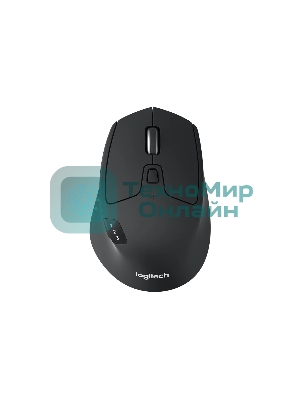 Мышь беспроводная Logitech M720 Triathlon черный, 1000 dpi, радиоканал, Bluetooth, USB, кнопки - 8