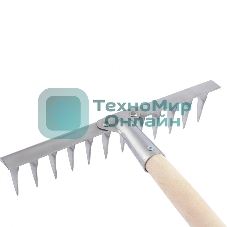 Грабли 14-зубые витые Сибртех, 340 мм, нерж. сталь, черенок в/с