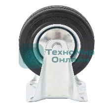 Колесо неповоротное Сибртех, диаметр 125 мм, крепление платформенное