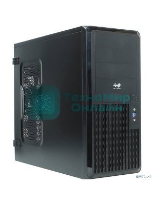 Компьютерный корпус Midi Tower InWin PE689 Black 650W B65E 80plus Bronze USB 3.0*2+A(HD)+front fan 120мм*1+rear fan 120мм*1+ 2*2SATA+1*1SATA/holes for SL20” RACKMOUNT