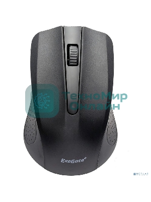 Мышь беспроводная ExeGate Professional Standard SR-9023 черный, 1200 dpi, радиоканал, USB, кнопки - 3