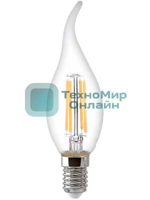 Лампа светодиодная Hiper THOMSON LED FILAMENT TAIL CANDLE 7W 750Lm E14 6500K