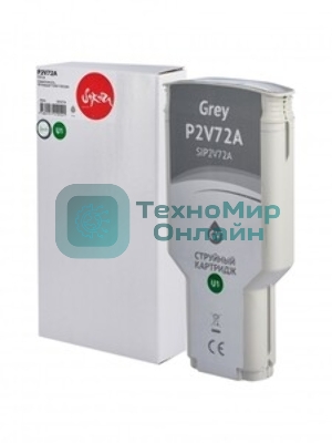 Картридж струйный Sakura P2V72A для HP, серый, 300 мл.