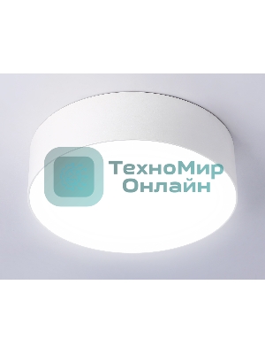 Потолочный светодиодный светильник Ambrella light FV5516 WH белый LED 18W 4200K D160*58 (Без ПДУ)