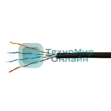 Кабель SkyNet Light UTP outdoor 4x2x0,46, медный, FLUKE TEST, кат.5e, однож., 305 м, box, черный