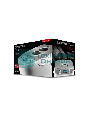Хлебопечка Centek CT-1415 (бел/сталь) 1500 г БОЛЬШОЙ ОБЪЕМ, 860Вт, 15 программ, таймер, LCD, окошко