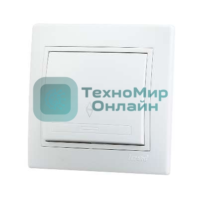 Выключатель проходной 1-кл. СП Мира 10А IP20 белый/белый LEZARD 701-0202-105