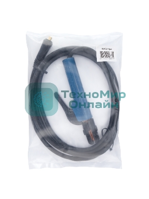 Сварочный кабель с электрододержателем Rexant 16 мм² 200 А СКР 10-25 3 м