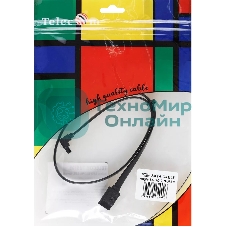 Кабель SATA M --SATA M 3.0V 7 pin угловой разъем Telecom 0.5m TUS705-0.5M