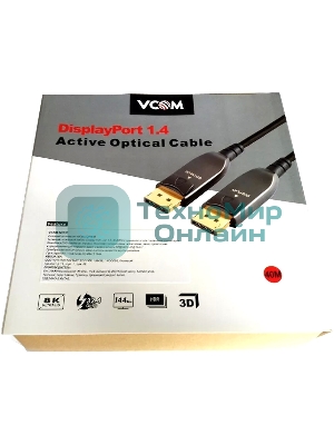 Активный оптический кабель VCOM D3751-40M DP1.4 32Gbs/8K@60Hz 40м D3751-40M
