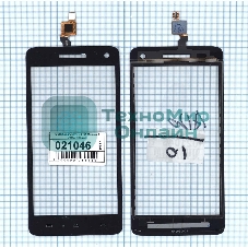 Сенсорное стекло (тачскрин) для Micromax A120 Canvas 2 Colors черное