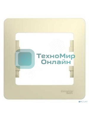 Рамка 1-м Glossa беж. SchE GSL000201