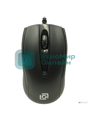 Мышь проводная Oklick 325M черный, 1000 dpi, USB, кнопки - 3