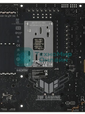 Материнская плата ASUS TUF GAMING B850M-E WIFI, AM5, AMD B850, 4xDDR5, 4xSATA, 3xM.2, 1xPCIe 5.0 x16, 1xPCIe 3.0 x1, 1xHDMI, 2xDP, 1x2.5Gb LAN, Wi-Fi 6E, Bluetooth 5.3, 1xUSB-C 10Gbps, 1xUSB-A 10Gbps, 2xUSB-A 5Gbps, 4xUSB-A 2.0, 3x3.5 мм, 7.1, mATX