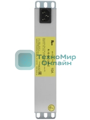 Блок розеток ЦМО Rem-10 без шнура с выкл., 3 Schuko, вход IEC 60320 C14, 10A, алюм., 10