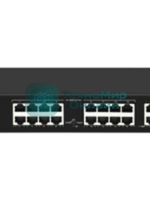 Коммутатор GIGALINK GL-SW-F005-16P - неуправляемый, 16 PoE (802.3af) порта 10/100 Мбит/с до 250 метров cat.6, 2 * 10/100/1000BaseT + 1 SFP 1000 Мбит/с, 300Вт