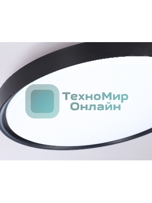 Потолочный светодиодный светильник Ambrella light FZ1248 BK черный IP54 30W 5000K D380*60 (Без ПДУ)