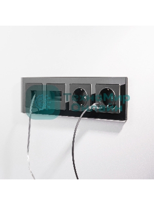Розетка Ethernet RJ-45 (черный матовый)