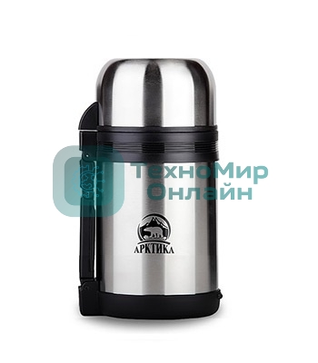Термос Арктика, 201-1000, универсальная пробка, 1 л, с ручкой + чашка, холод/тепло 20 ч