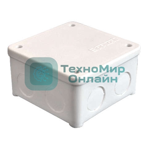 Коробка распределительная ОП 85х85х45 7 выходов без гермовводов IP54 крышка на винтах бел. Epplast 135131