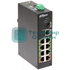 Коммутатор Dahua DH-LR2110-8ET-120 8-портовый ePoE