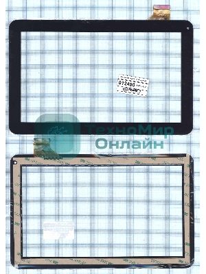 Сенсорное стекло (тачскрин) WJ608-V1.0 (V2.0), черное