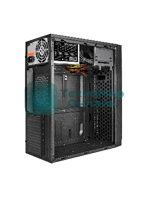 Компьютерный корпус Minitower ExeGate EX291146RUS BAA-105U2-01-AAA400 (mATX, БП AAA400 с вент. 8см, 2*USB+2*USB 3.0, аудио, черный)