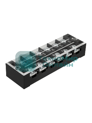 Блок зажимов клеммный Rexant БЗН ТВ-4506 4,0мм2 45A 6 пар