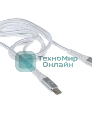 Кабель QUMO, MFI С94, Type-C на MFI Apple 8 pin, силиконовый, 1м, 2,22A, 9V, 20W, PD (белый)